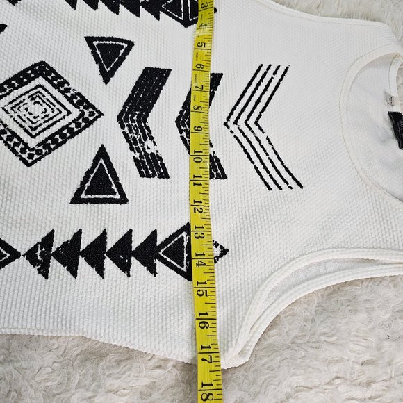 Guess Women's White and Black Beaded Sleevesless Midi Dress Size L - Picture 4 of 11